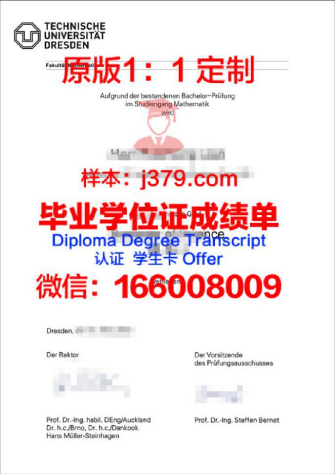 德累斯顿音乐学院毕业证学位文凭学历Diploma