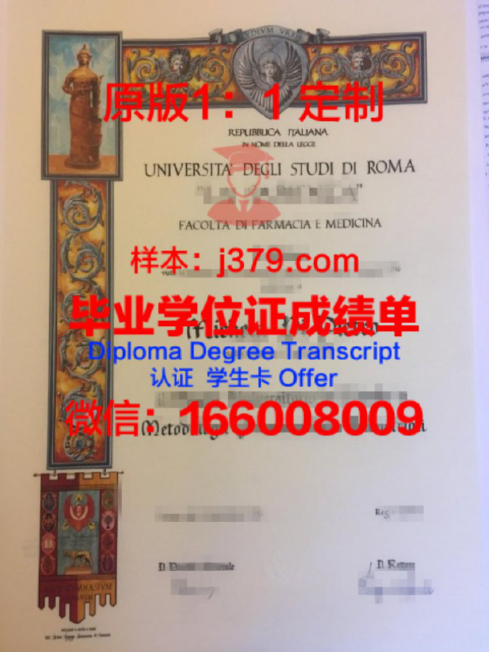 罗马第一大学毕业证书图片(罗马第一大学排名)