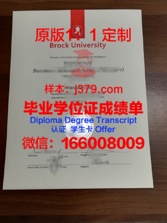 布鲁克大学毕业证学位文凭学历Diploma